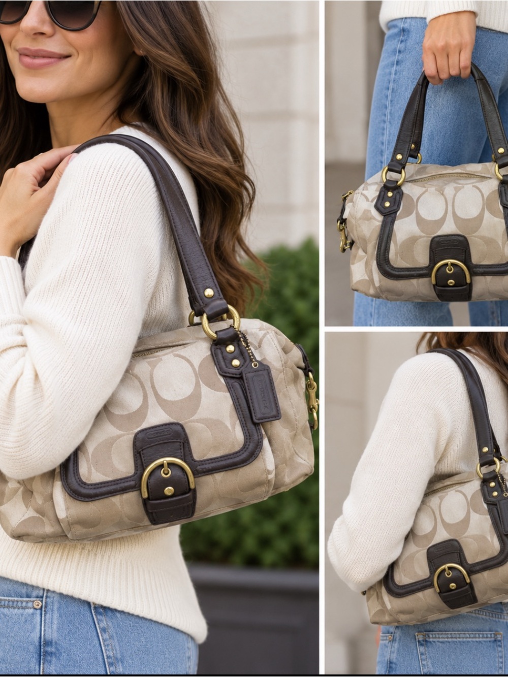 Coach Campbell Signature Satchel F25292